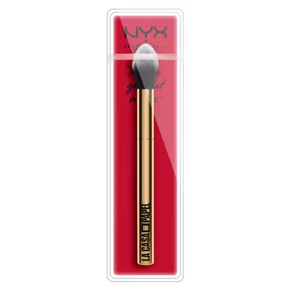 NYX La Casa De Papel Money Heist Gold‎ Brush Face Highlighter Makeup Brush NEW